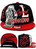 Chicago New Legend Greatest 23 MJ Jordan Bulls Colors Black Red Era Snapback Hat Cap