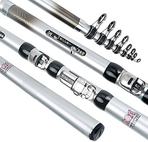 GUAITAI 1.8-3.6m Telescopic Fishing Rods Superhard Carbon Casting Rods Hand Poles Gifts (As the pictures show / 3.6m)