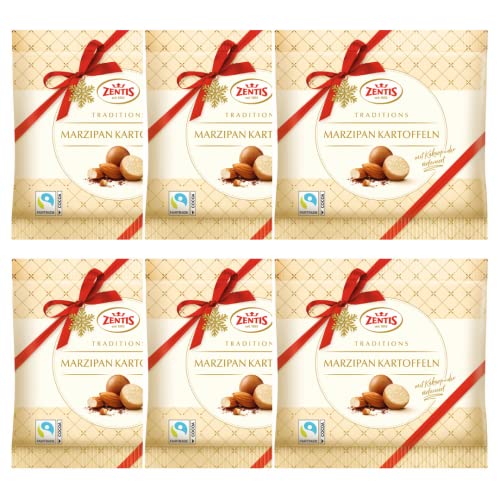 Batatinhas Marzipan Zentis - 6 pacotes com 100g cada (Total 600g)