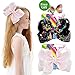 8 Inches JOJO Siwa Hair Bows Alligator Clips for Girls 2pcs Large Bows Hair Barrettes Accessories for Toddler Teens Kids