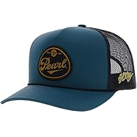 Pearl XXX Logo Curved Bill Adjustable Trucker Hat Green & White - View #9