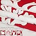 sykting Red Christmas Pillow Covers 18x18 Inch with Raised Embroidery Snowflakes Reindeer Sledge Holiday Pillow Covers for Winter Decorations Set of 4