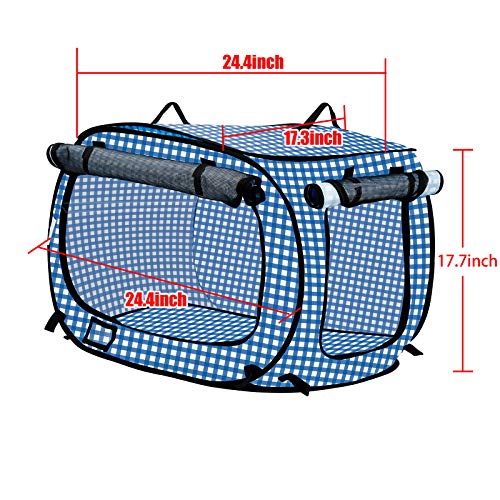 confote Indoor Outdoor Crate Pets, Collapsible Portable Cat Cage Kennel