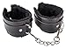 Wrist Handcuffs, Restraint set- Bondage kit, Furry Cuffs, Flirting Feather Stick, and Eye Mask - Adult (3 in 1) PU Leather Restraints