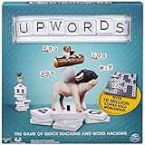Upwords, Fun and Challenging Family Word Game with Stackable Letter Tiles, for Ages 8 and Up