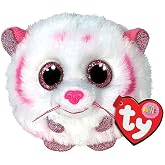TY 2007543 Tabor Tiger Puffies Plush Animal, Multicolor
