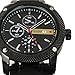 Mens Quartz Watch Stainless Steel Strap Army Auto Date Calendar Wristwatch Black