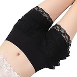 Women Ladies Stretchy Sexy Lace Trims Shorts Hot Pants Leggings Tights Modal Underwear Panty Underpants Slipshort