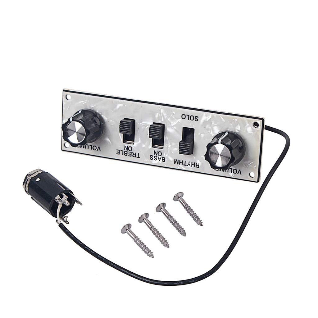 Alnicov Wired Loaded Control Plate Harness Switch Knobs for Guitar Parts