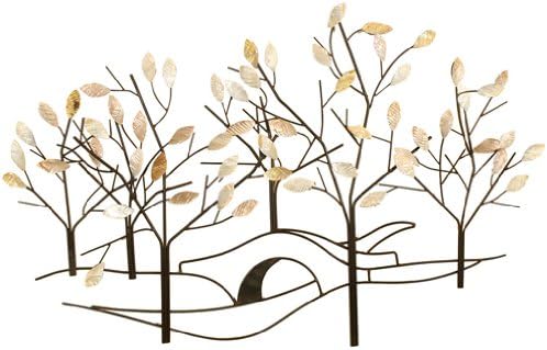Welcome Home Accents Tree Lined Street Cream Capiz Shell Wall Décor