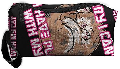 Have Plans With My Cat 3D Printing Handy Makeup Bags Large Travel Bags