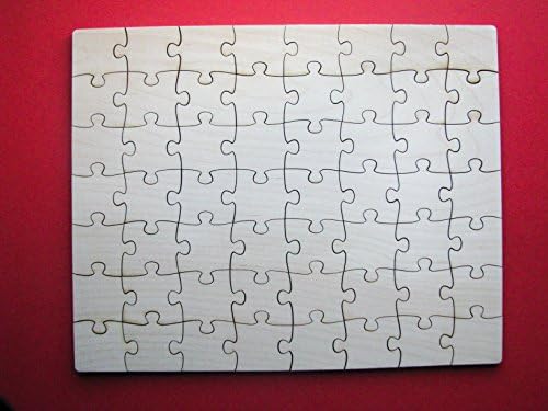 Blank Wooden Jigsaw Puzzle with 8x10" 56 pieces, Wedding guest book puzzle