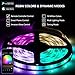 LED Light Strip, MIBOTE WiFi Wireless Smart Phone APP Controlled Strip Lights Kit 32.8ft 300 Leds Waterproof IP65 Led Rope Lights With DC12V UL Listed Power Supply, Work with Android, IOS and Alexa