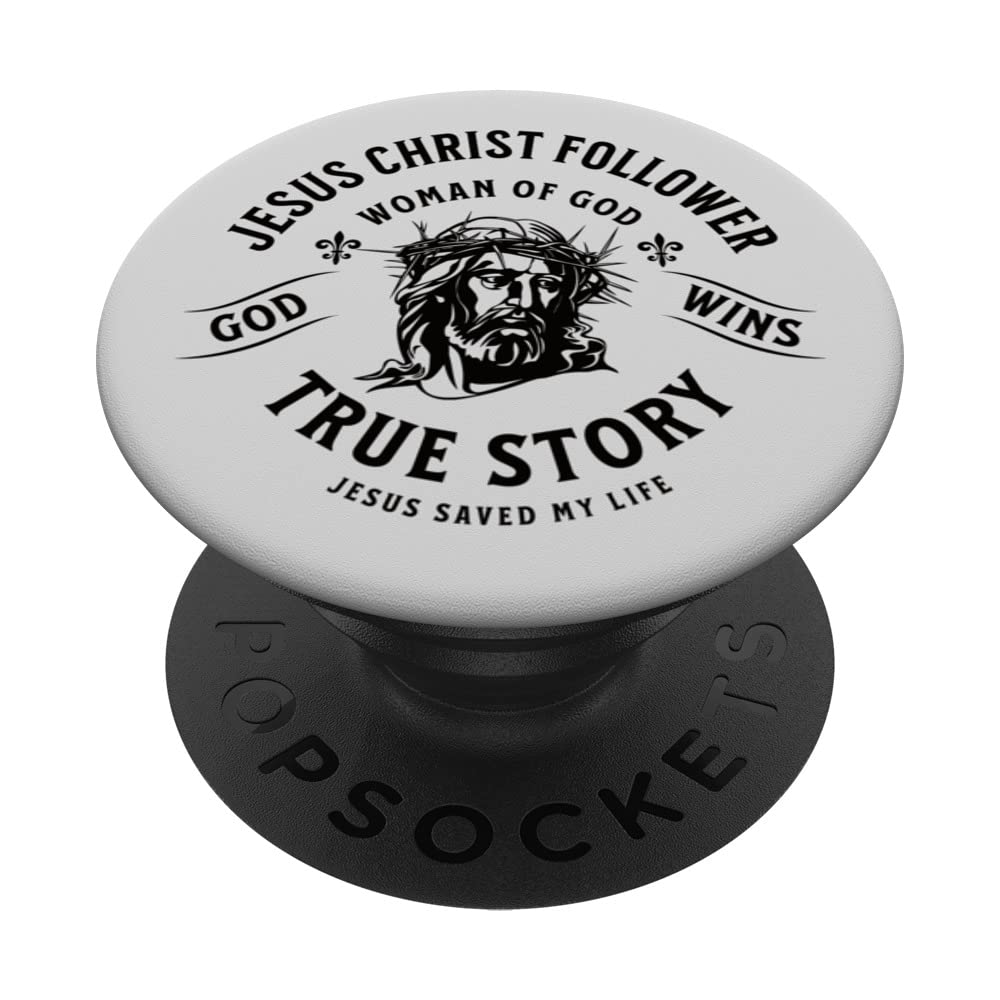 Jesus Christ Follower Woman of God PopSockets Swappable PopGrip