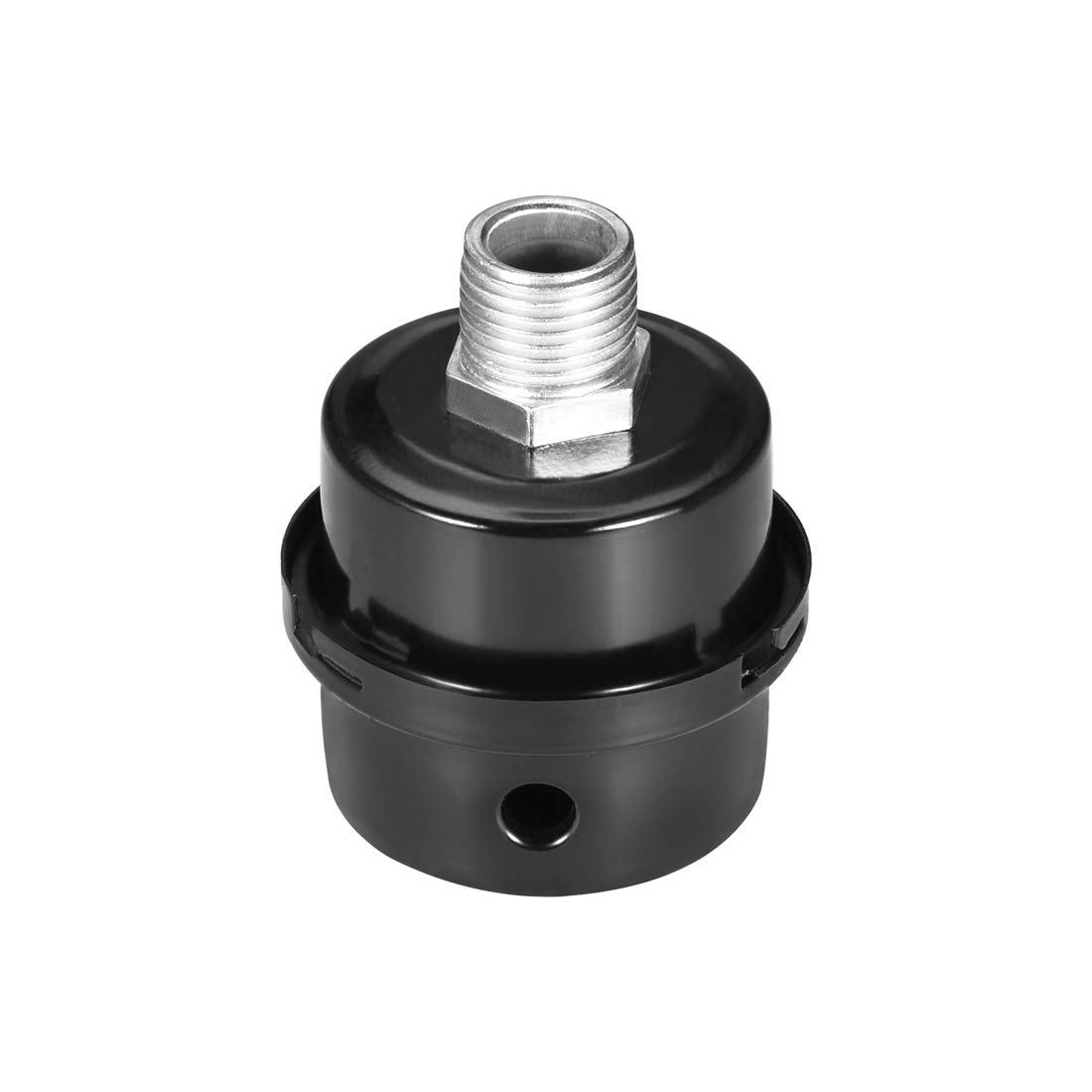 Sourcingmap Metal Air Compressor Filter Silencer, 1/2 BSP 20mm Thread, 2.91" Height, 2.44" Diameter