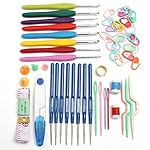 Jeteven 16sizes Crochet hooks Needles Stitches knitting Craft Case crochet set in Case