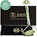 JJ ELLIE Premium Quality Jade Stone Roller, 100% Natural Jade, Anti Aging, Face and Neck Massage Skin Care - Rejuvenating Facial Therapy Tool, Double Head Rollers – Includes Instruction Guide
