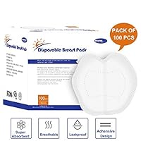 Bearals Disposable Nursing Pads for Breastfeeding, Disposable Breast Pads, Absorbent Breastfeeding Milk Pads (Pack of 100)