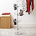 Household Essentials 2134 Four-Tier Adjustable Revolving Shoe Rack - Chrome