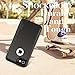 iPhone 7 Waterproof Case, Easylife IP68 Certified Snowproof Shockproof Dirtproof Matte Back Shell with HD Optical Lens and High Sound Quality Cover Perfectly Fit for iPhone 7-Black