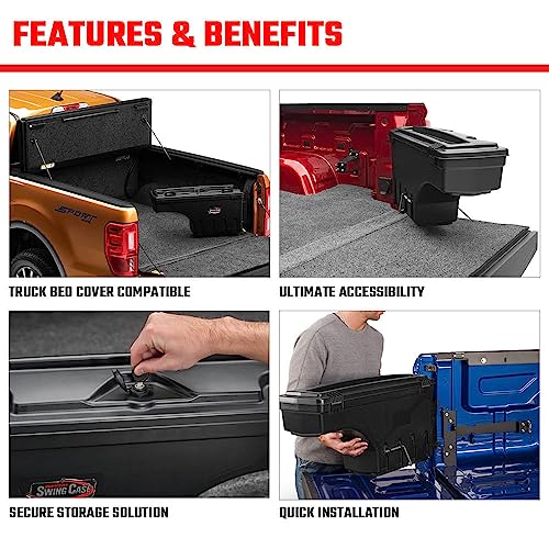 UnderCover SwingCase Truck Bed Storage Box SC302P Fits 2019 2023