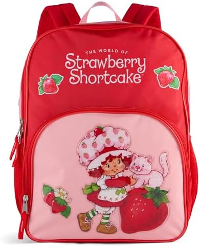 5065 Strawberry Shortcake Backpack , , Unisex | Cute PU Leather 10\