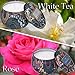 【Mother's Day】Scented Candles Gift Set of 2 Pack 100% Natural Soy Wax in White Tea & Rose Fragrances,Strongly Scented for Stress Relief and Aromatherapy, Option and Portable Travel Supplies