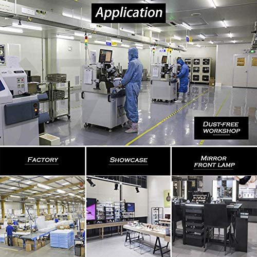 Rejoicing LED Feuchtraumleuchte 60cm 20W 3000K Led Röhre Leuchte 2400LM Wasserdichte Deckenleuchte Röhre Licht für das… – Bild 8