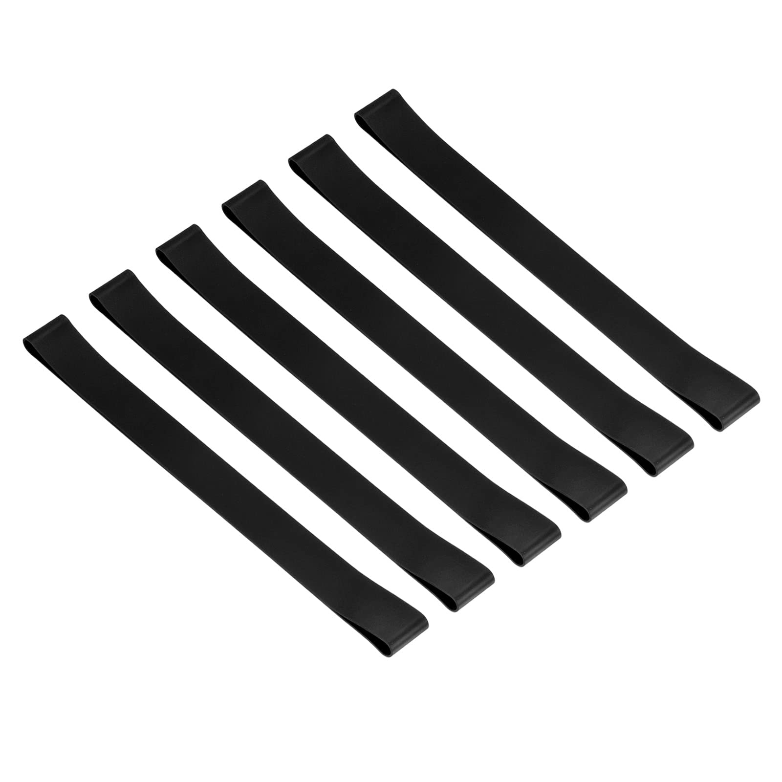 PATIKIL Towel Bands, 6 Pack Elastic Beach Chair Towel Clips Windproof Towel Holder Silicone Rubber Bands Straps for Beach Pool Cruise Chairs, Black