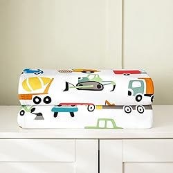 Feelyou Construction Car Flannel Fleece Blanket