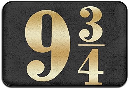 Non-slip Harry Potter Platform 9 3 4 Gold Logo 40*60cm Doormat Oxjwn