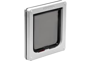 Cat Mate 2-Way-Locking Cat Flap (304) - Secure Lockable Door for Small to Medium Sized Cats, Easy to Install and Use, for Screen, UPVC and Wood, White