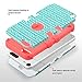 iPod Touch 6 Case,iPod 6 Cases,ULAK Anti Slip Anti-Scratch iPod Touch Case Shockproof Protective Cover with Hybrid High Soft Silicone + Hard PC Case(Wave Pattern/Rose Pink)