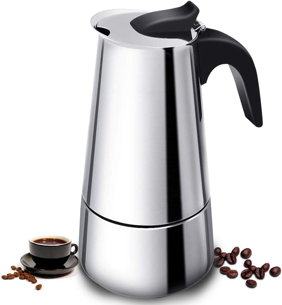 Vinekraft Moka Express Cafetera Italiana Acero Inoxidable, 6 tazas ...