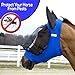 Derby Originals UV-Blocker Extra Comfort Soft Mesh Lycra Horse Fly Mask with Ears - Our Soft 4 Way Stretch Design is Easy on Sensitive Ears and Eyes - Multiple Colors and Sizes