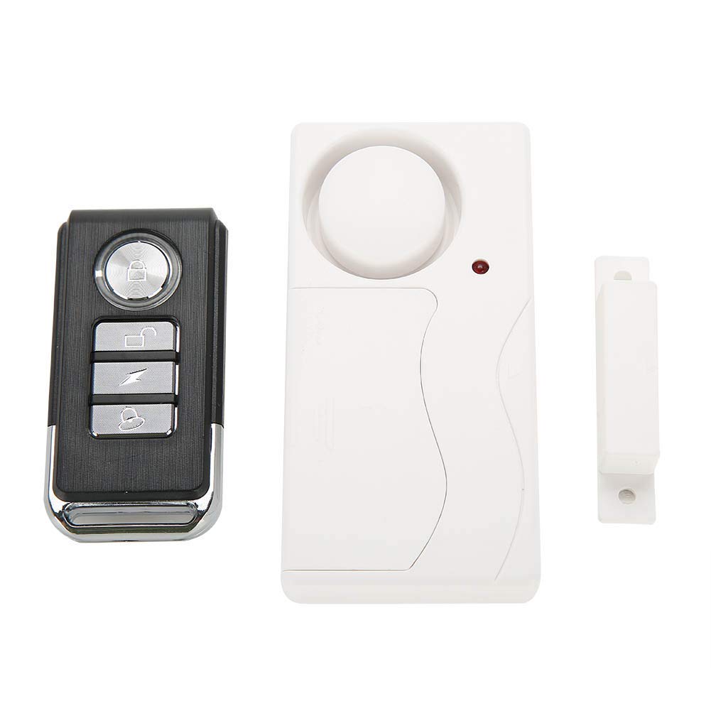 Fdit Door Window Magnetic Contacts Set Wireless Sensor Detector Switch with Remote Controller for Home