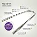 Tongue Cleaner Scraper, Medical Surgical Grade Stainless Steel Metal Tongue Sweeper Dentist Recommended Used for Bacteria Inhibiting and Eliminates Bad Breath for kids by MOTYYA (2pack)