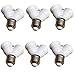 DZYDZR 6 PCS Bulb Base Splitter E27 Y Shape 1 Male to 2 Female - E26 to 2XE26 LED Bulb Y Adapter Converter