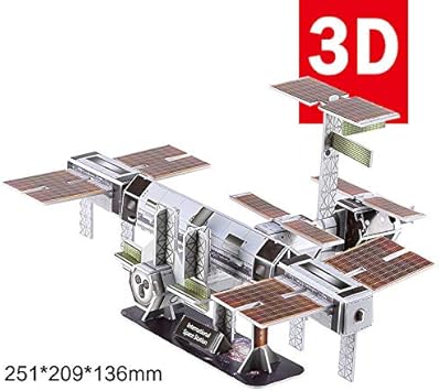 Leoie 3D Three-Dimensional Paper Aerospace Globe Solar System Puzzle Educational DIY Toy Gift for Children Adult 6#