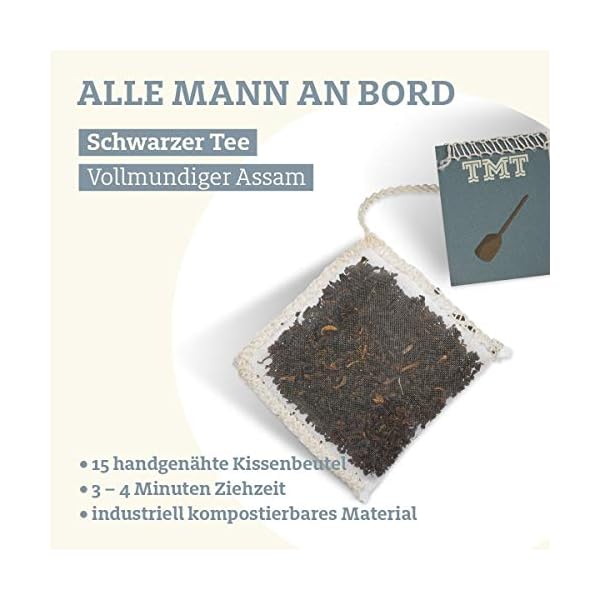 Trink Meer Tee ALLE MANN AN BORD - Bio Schwarzer Tee| hocharomatisch | Bio Tee aus Assam | feinwürzig & malzig… – Bild 5