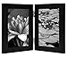 Americanflat 4x6 Inch Hinged Picture Frame with Glass Front - Displays Two 4x6 Inch Pictures, Stands Vertically on Desktop or Table Top