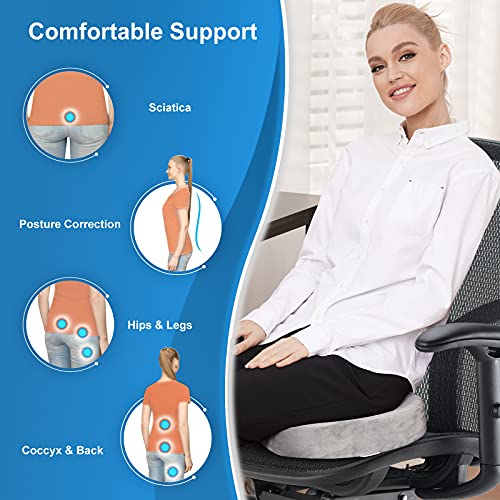 Bomdaia Coccyx Seat Cushion for Office Chair, Memory Foam Seat