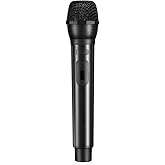 Milisten Microphone Prop, Fake Plastic Microphone Prop, Simulate Realistic Speech Mic for Karaoke Stage Costume & Party
