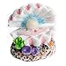 SCASTOE Shell Pearl & Air Stone Aquarium Tank Fish Ornament Shell Bubbler Bubbling Decorthumb 4