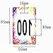 Larger 86mmx55mm Credit Card Size Plasitc Live Sale Number Tags Normal and Reverse Mirror Image Numbers Cards,Coat Hanger Numbers Cards for Facebook and Lularoe Live Sale Artistic Style(001-100)