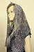 Grey Spanish style veil mantilla Catholic church chapel scarf lace Mass Large-SGSP