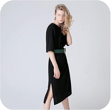 black elastic dress