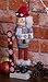 Clever Creations Snowboarding Santa 14 Inch Traditional Wooden Nutcracker, Festive Christmas Décor for Shelves and Tables