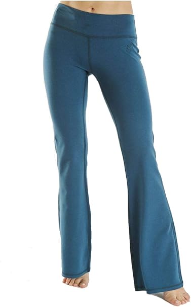 green apple yoga flare pants