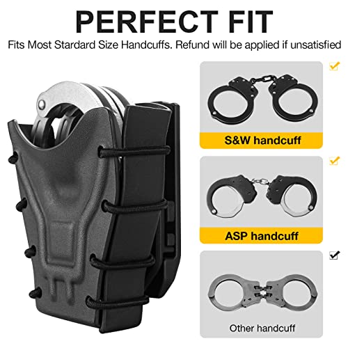Kydex Handcuff Pouch for Duty Belt, Handcuff Case Fit Most Standard
